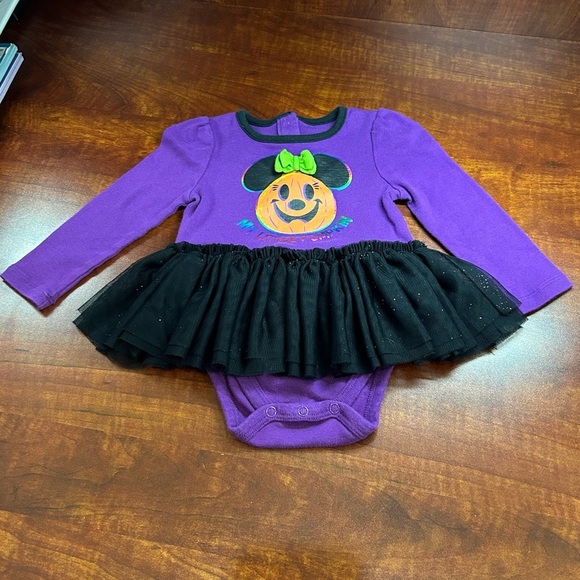 Ghost Onesie | Halloween Onesie with Polka Dot Sleeves NWT Size: 6m BONUS PIECE - Picture 8 of 10